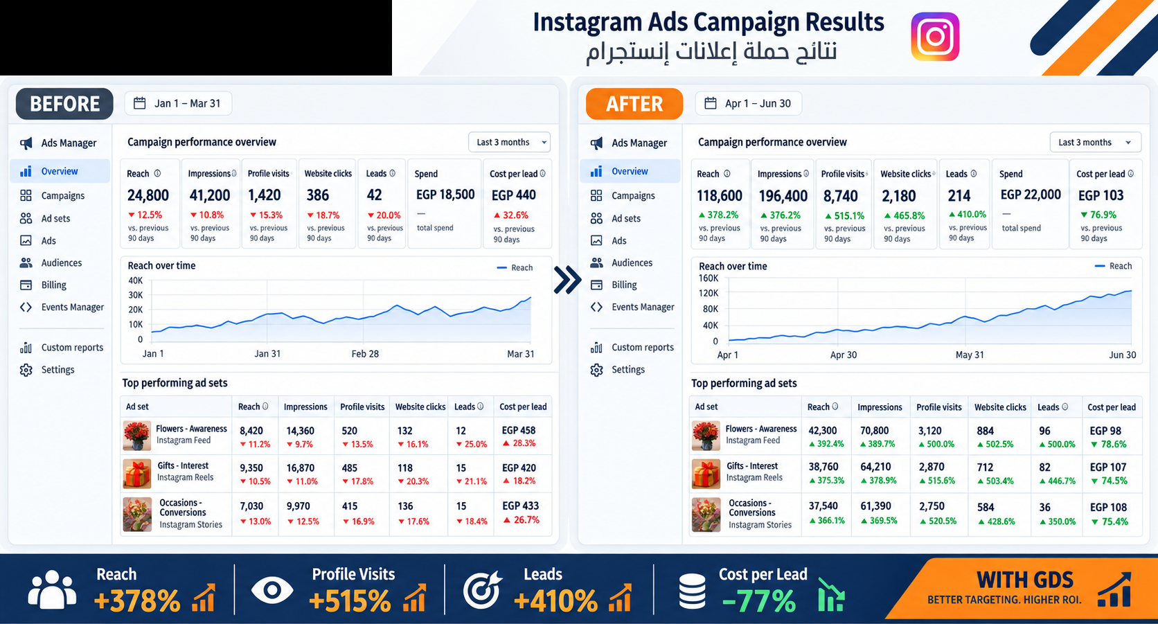 Nile Bloom Instagram Ads case study