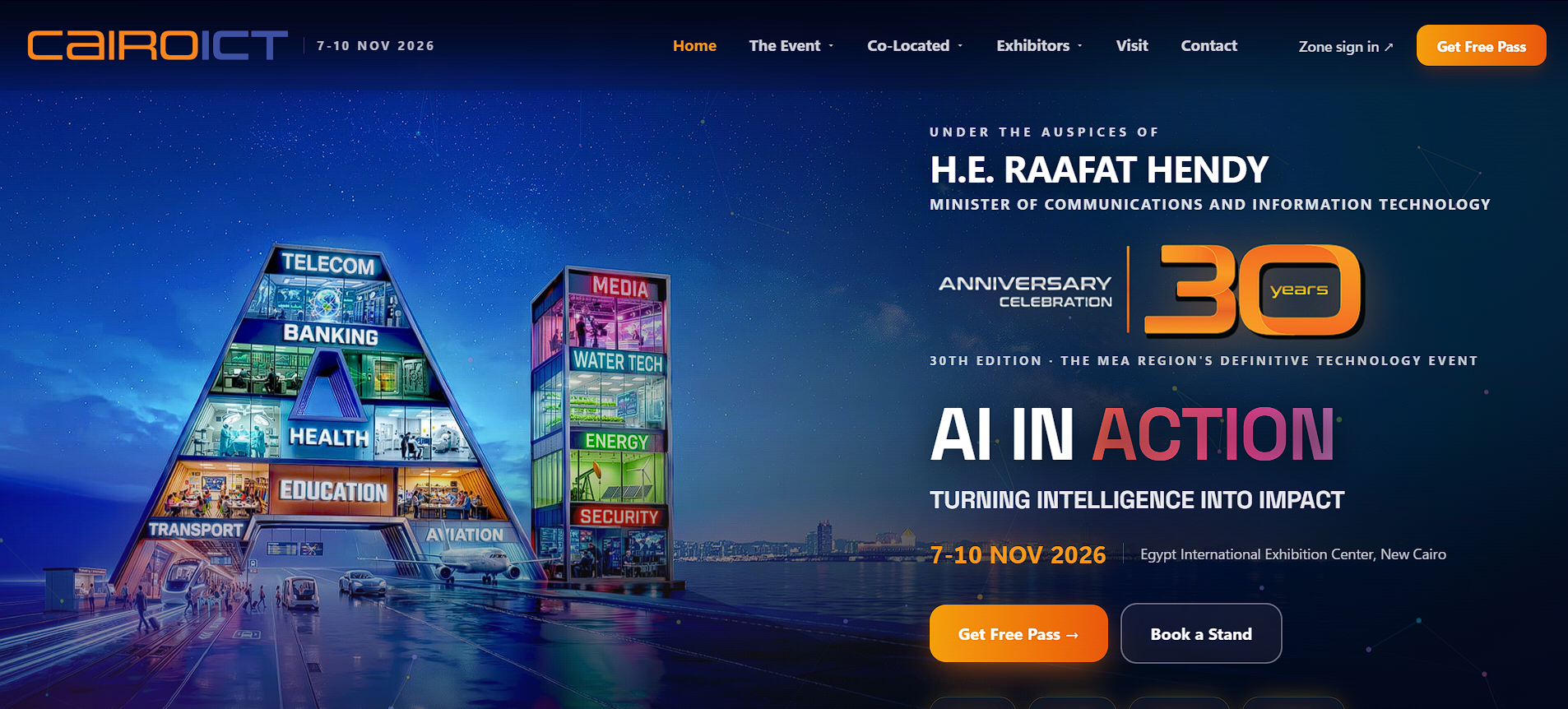 Cairo ICT website