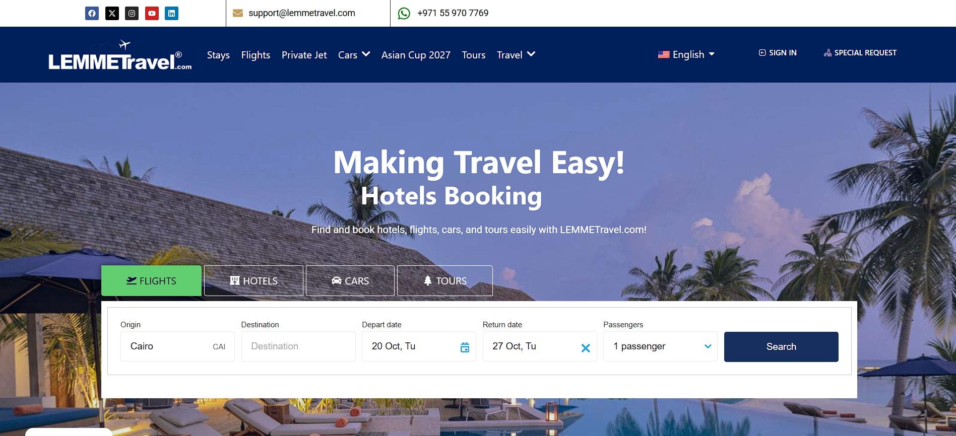 LemmeTravel website